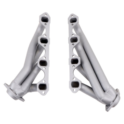 BBK 79-93 Mustang 351 Swap Shorty Unequal Length Exhaust Headers - 1-5/8 Titanium Ceramic - Graveyard Performance