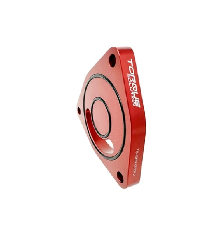 Torque Solution V2 Blow Off BOV Sound Plate (Red): Multiple Applications - Graveyard Performance
