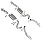 BBK 87-93 Mustang GT Cat Back Kit Varitune Mufflers - Aluminized turn downs