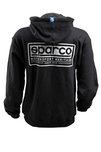 Sparco Sweatshirt Hooded Heritage Blk Me - Graveyard Performance