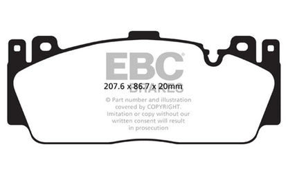 EBC 12+ BMW M5 4.4 Twin Turbo (F10) Yellowstuff Front Brake Pads - Graveyard Performance