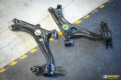 SuperPro 2016 Honda Civic EX Front Lower Control Arm Set w/ Bushings - Graveyard Performance
