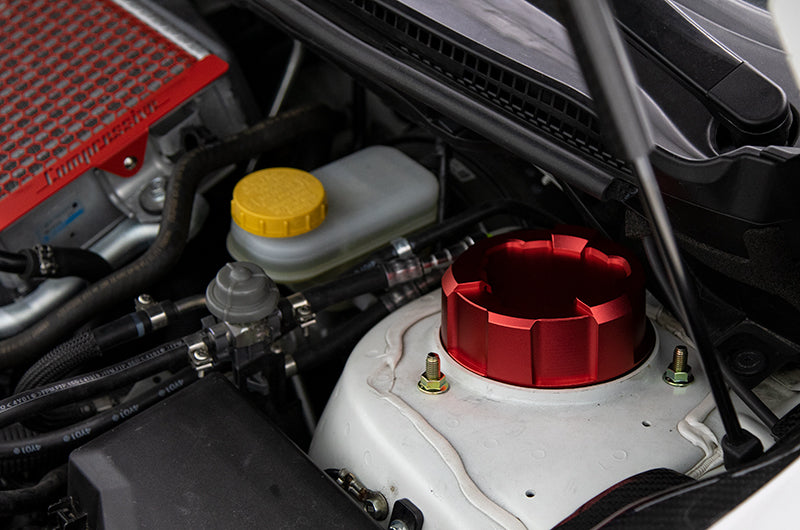 OLM Upper Suspension Mount Cover - Blue - 2015-2021 Subaru WRX / STI - Graveyard Performance