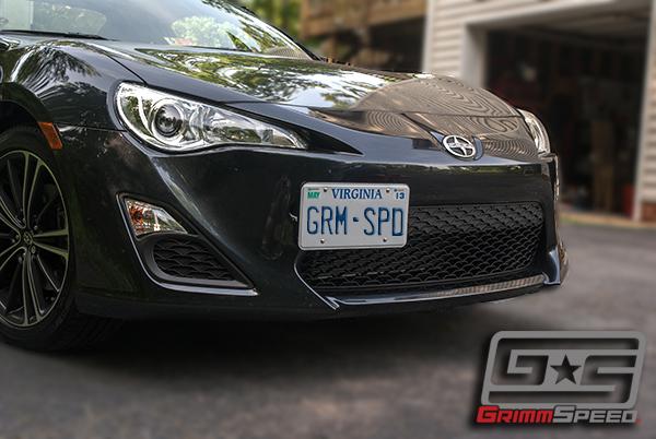 GrimmSpeed 10+ Subaru Legacy/Outback / 13+ Subaru BRZ/13+ Scion FR-S License Plate Relocation Kit