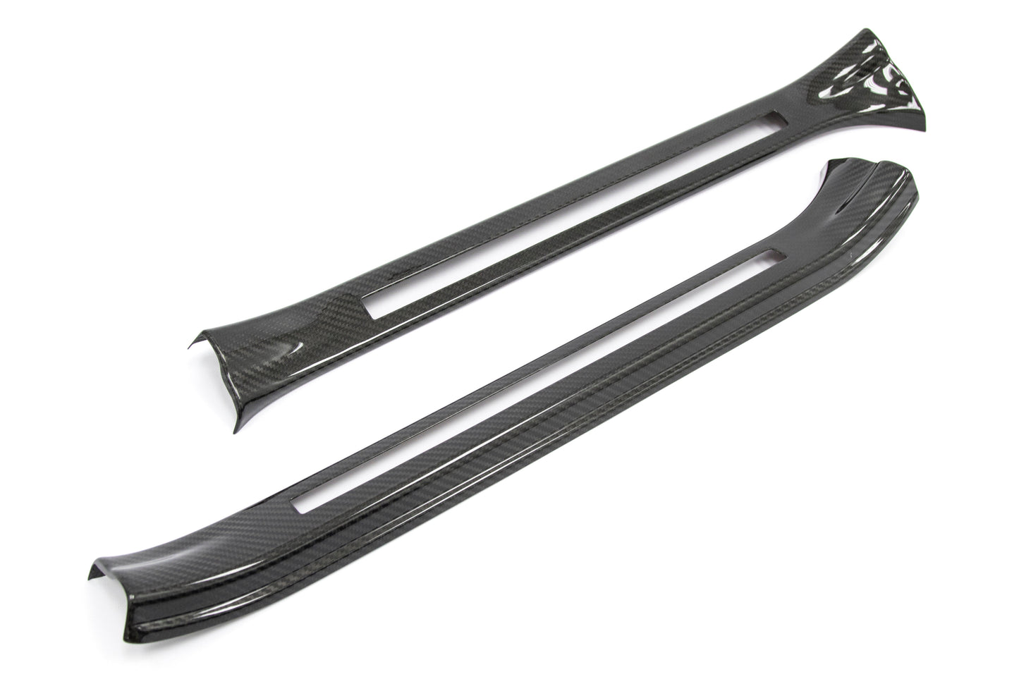 OLM LE Dry Carbon Fiber Door Sill Covers - 2015-2021 Subaru STI - Graveyard Performance