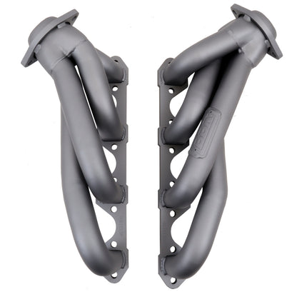 BBK 79-93 Mustang 5.0 Shorty Unequal Length Exhaust Headers - 1-5/8 Titanium Ceramic - Graveyard Performance