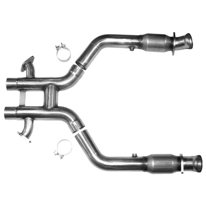 Kooks 12-13 Ford Mustang GT 5.0L 4V -302 Boss Edition 3in x 2 3/4in OEM Cat H Pipe SS - Graveyard Performance