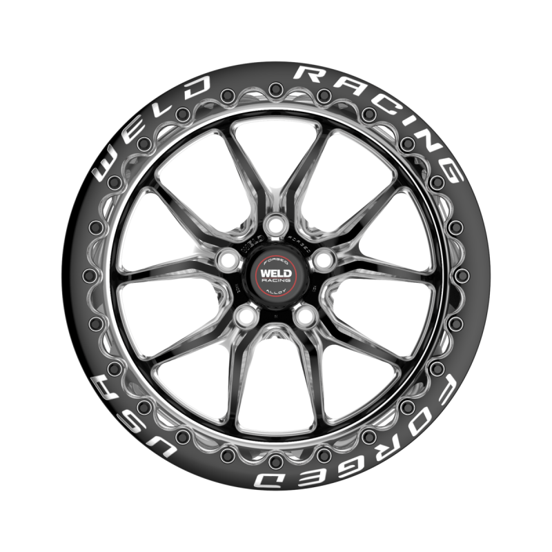 Weld RT-S S85 17x11 / 5x115 BP / 5.8 BS Black Wheel (Med Pad) - Single Beadlock 3.18 ID - Graveyard Performance
