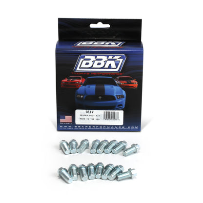 BBK Ford SBF 302 351W Exhaust Header Bolt Kit - 3/8-16 0.75in (16) - Graveyard Performance
