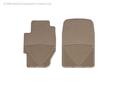 WeatherTech 03 Honda Civic Hybrid Front Rubber Mats - Tan - Graveyard Performance
