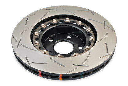 DBA 02-10 WRX / 13+ FR-S / 13+ BRZ Premium  Front Slotted 5000 Series 2 Piece Rotor w/ Black Hat - Graveyard Performance