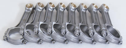 Eagle Chevrolet SB 5.700in 5.700in 5140 Steel 3/8in ARP8740 Bolts I-Beam Connecting Rods - Set of 8 - Graveyard Performance