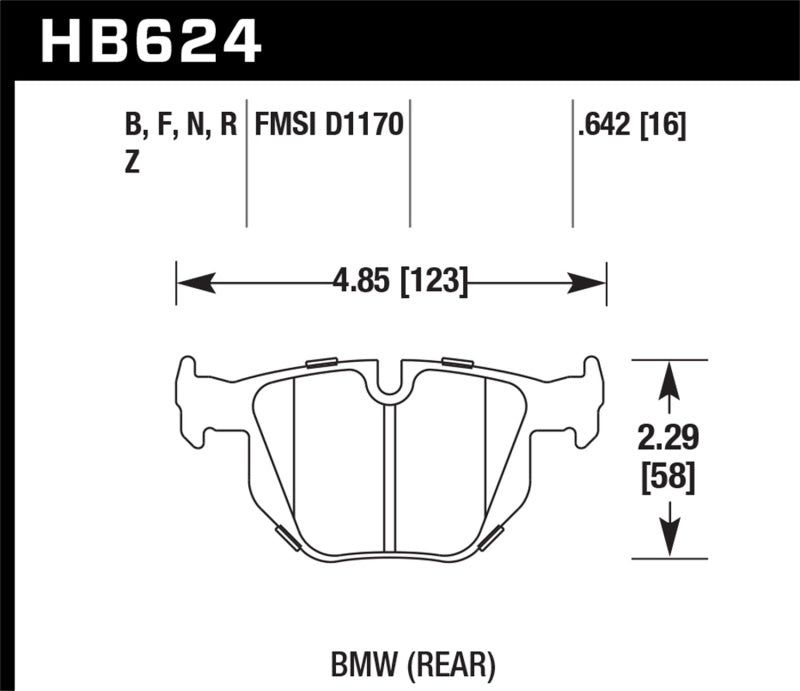 Hawk 06 BMW 330i/330xi / 07-09 335i / 07-08 335xi / 09 335d / 08-09 328i HPS Street Rear Brake Pads - Graveyard Performance
