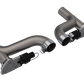 QTP 10-15 Chevrolet Camaro SS 6.2L 2.5in 304SS Aggressor Cutout Dual Mid Pipes