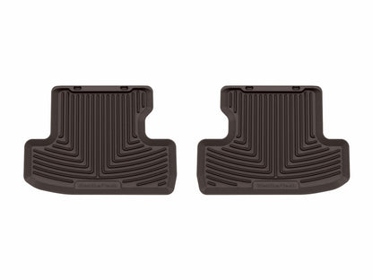 WeatherTech 21-23 Ford Mustang Mach 1 2nd Row Rear All-Weather Floor Mats - Cocoa