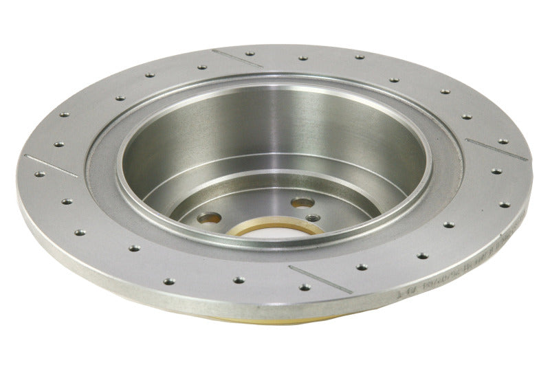 DBA 03-06 Subaru Baja Rear Street Series Drilled & Slotted Rotor w/Gold Hat - Graveyard Performance