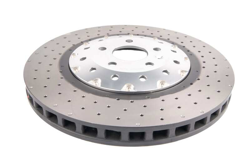DBA 14-18 Audi RS7 Iron Rotors Front 5000 Series Drilled & Slotted Rotor w/Silver Hat - Graveyard Performance