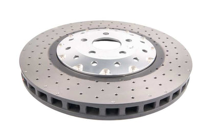 DBA 14-18 Audi RS7 Iron Rotors Front 5000 Series Drilled & Slotted Rotor w/Silver Hat - Graveyard Performance
