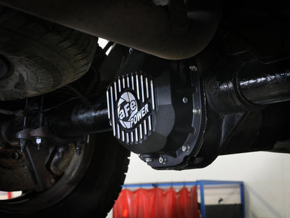 aFe 90-14 Ford F-150 Rear Differential Cover - Black w/ Machined Fins - Graveyard Performance
