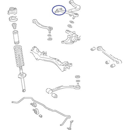 SuperPro 2003 Mitsubishi Lancer Evolution Rear Upper Inner Control Arm Bushing Kit - Graveyard Performance