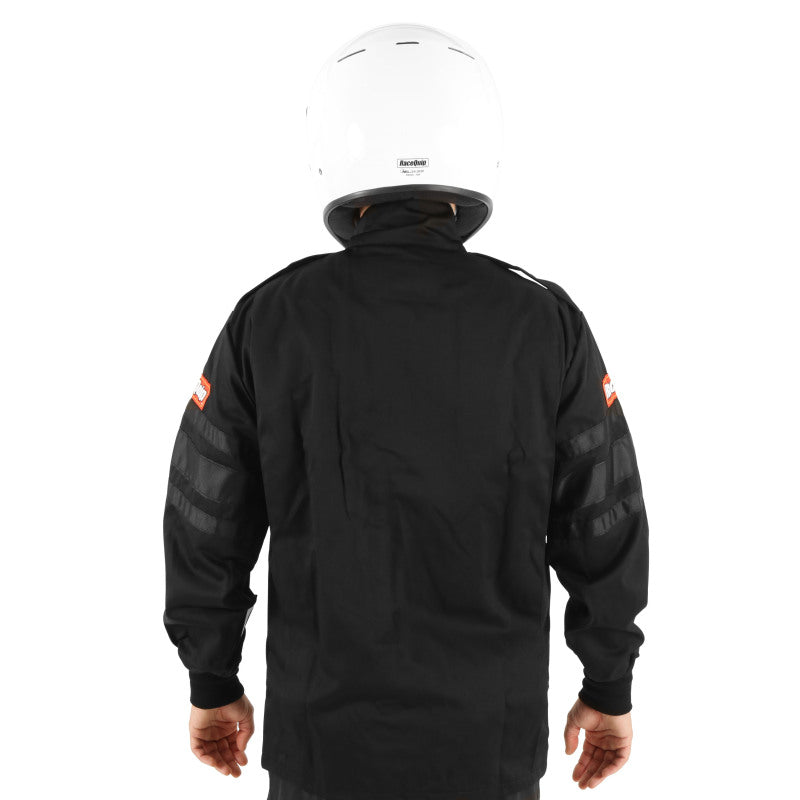 RaceQuip Black SFI-1 1-L Jacket - 4XL - Graveyard Performance