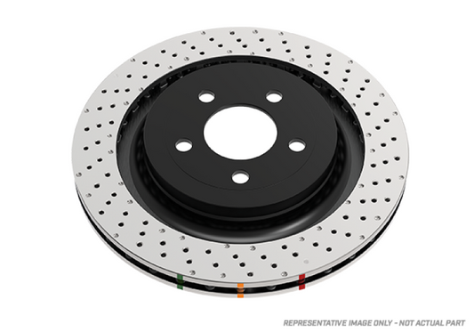 DBA 11-13 BMW 1 Series M Rear 4000 Series Drilled Rotors - Graveyard Performance