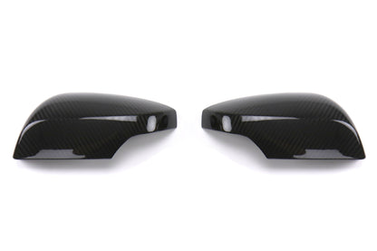 OLM Dry Carbon Fiber Mirror Covers (with Turn Signal Hole) - Gloss Carbon Fiber - 2015-2021 Subaru WRX / STI (With Turn Signal Holes) - Graveyard Performance