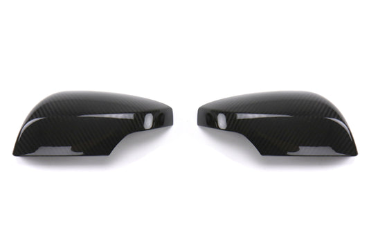 OLM Dry Carbon Fiber Mirror Covers (with Turn Signal Hole) - Gloss Carbon Fiber - 2015-2021 Subaru WRX / STI (With Turn Signal Holes) - Graveyard Performance