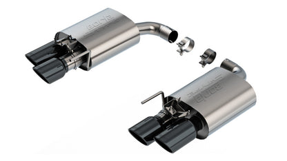 Borla 2024 Ford Mustang GT 5.0L V8 w/ Active Exhaust S-Type Axle-Back Exhaust System - Black Chrome - Graveyard Performance