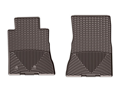 WeatherTech 2015+ Ford Mustang Shelby GT350/GT350R Front Rubber Mats - Cocoa - Graveyard Performance