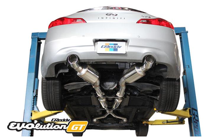 GReddy 07-14 Infiniti G37 Evolution (RWD ONLY) GT 304SS Cat-Back Exhaust - Graveyard Performance