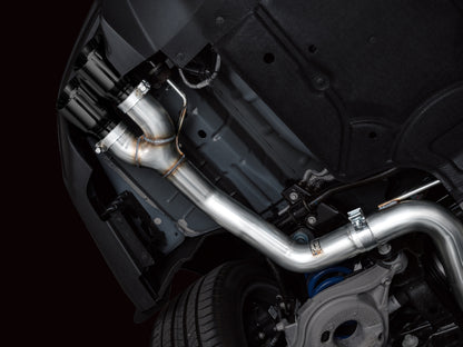 AWE 2024 Ford Mustang GT Fastback S650 RWD Track Edition Catback Exhaust w/ Quad Diamond Black Tips - Graveyard Performance