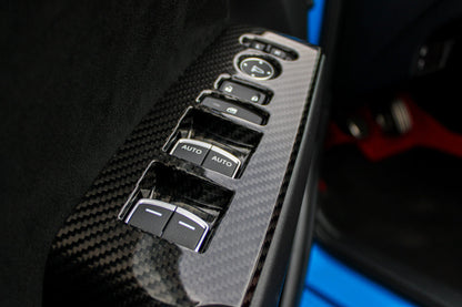 OLM LE Carbon Fiber Window Switch Panel Covers (Set of 4) - 2022+ FL Honda Civic / FL5 Type R - Graveyard Performance