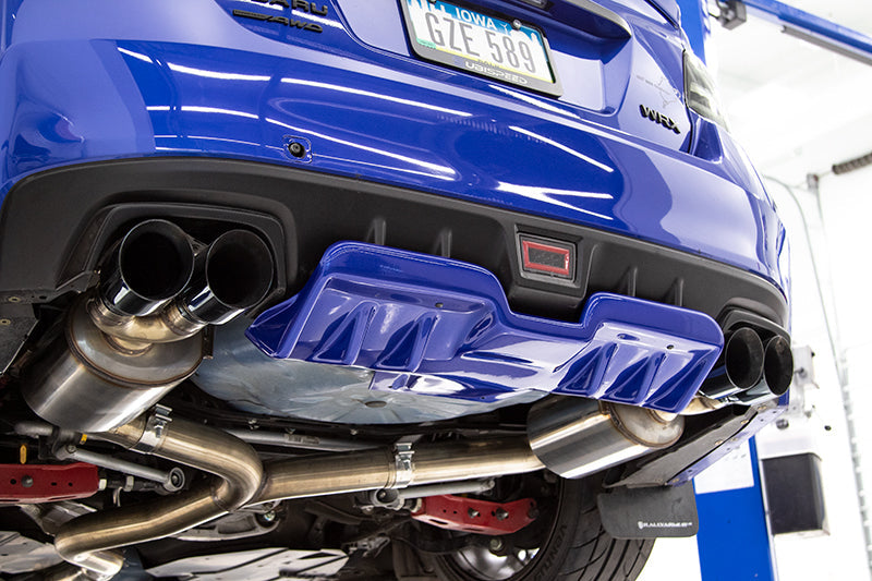 OLM A1 Style Paint Matched Rear Diffuser (Galaxy Blue Pearl) - 15+ WRX / STI