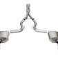 Corsa 24+ Frd Mustang GT- Sport Cat-Back Ex.Sys 3.0in Dual Rear Exit w/4.5in Blk PVD StraightCut Tip