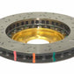 DBA 05-10 Ford Mustang GT / 11-13 V6 Front Drilled & Slotted 5000 Series 2 Piece Rotor w/ Gold Hat
