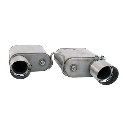 BBK 2015-16 Mustang GT Varitune Complete Cat Back Exhaust System (Includes Resonator Delete X-Pipe) - Graveyard Performance