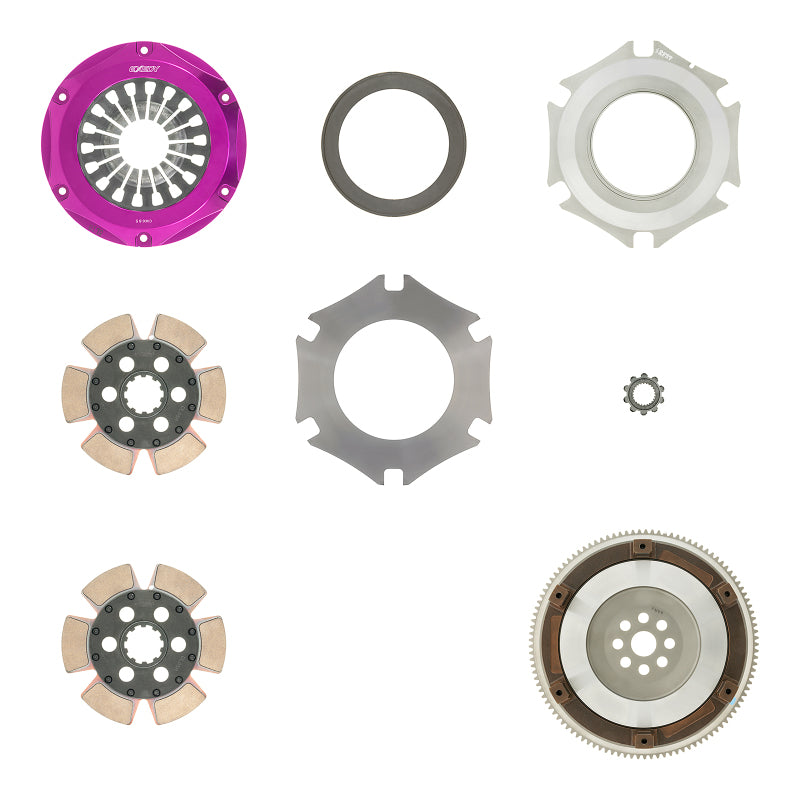 Exedy 2000-2009 Honda S2000 L4 Hyper Twin Cerametallic Clutch Rigid Disc Pull Type Cover - Graveyard Performance
