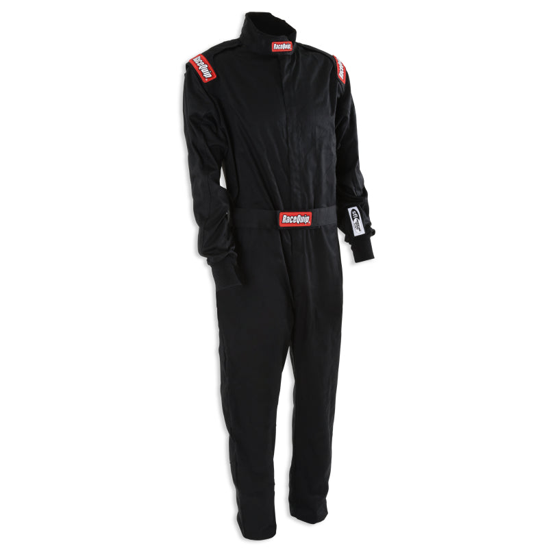 RaceQuip Black Chevron-1 Suit - SFI-1 Small - Graveyard Performance