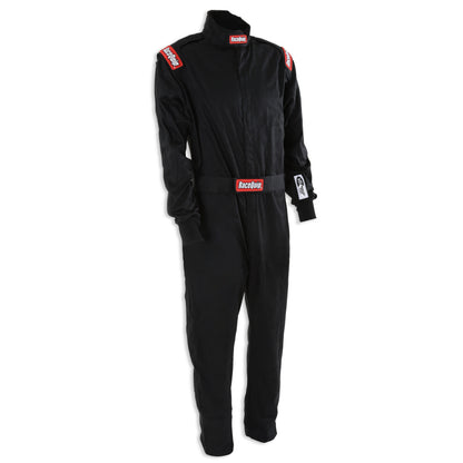 RaceQuip Black Chevron-1 Suit - SFI-1 Small - Graveyard Performance