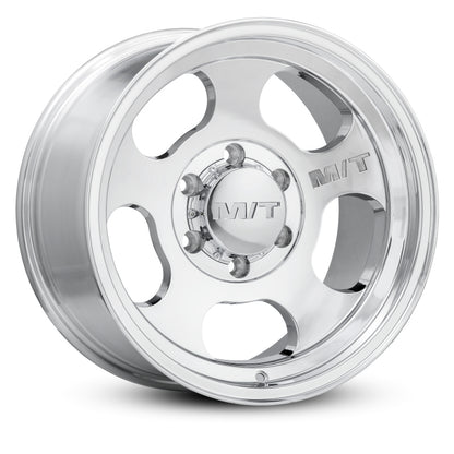 Mickey Thompson Canyon Polished Wheel - 17X9 8X6.5 BP 5in BS 0 Offset 125.2mm Bore - 274640 - Graveyard Performance