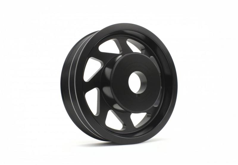 PERRIN 93-14 Subaru Impreza (Incl. 02-14 WRX) / 04-21 STI Lightened Crank Pulley - Black - Graveyard Performance