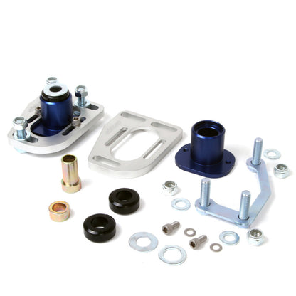 BBK 79-93 Mustang Caster Camber Plate Kit - Silver Anodized Finish - Graveyard Performance