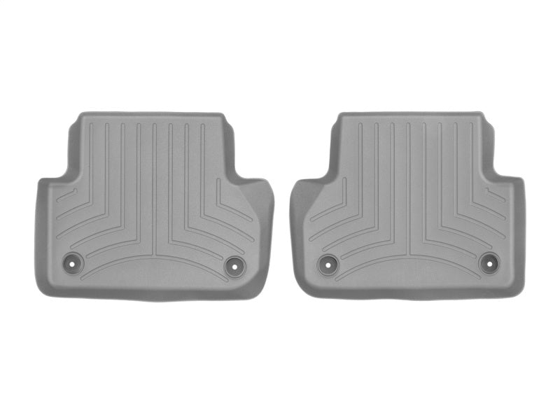 WeatherTech 2017+ Audi A4 (Sedan) Rear FloorLiner - Grey - Graveyard Performance