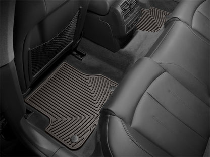 WeatherTech 2012+ Audi A6/S6 Rear Rubber Mats - Cocoa - Graveyard Performance