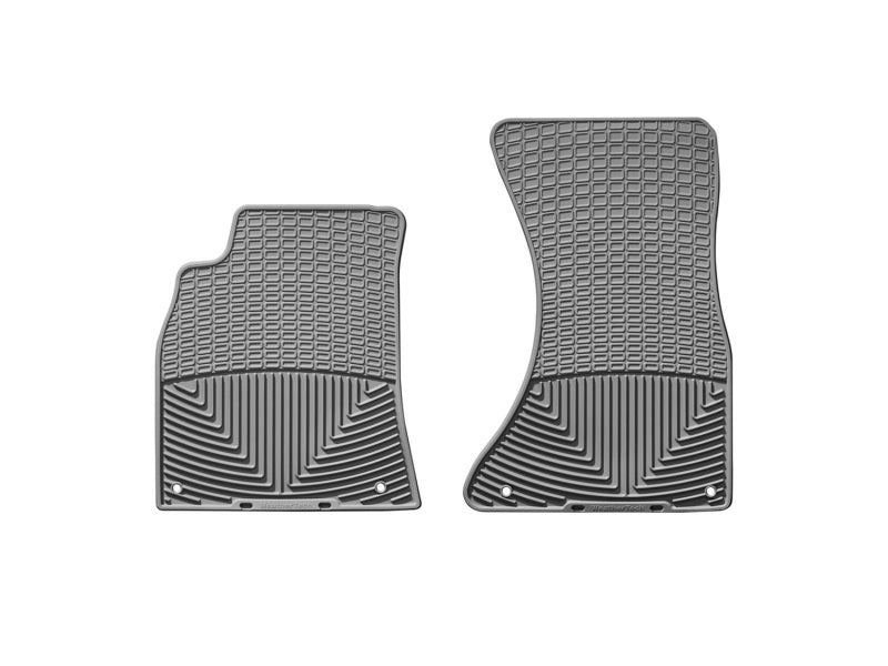 WeatherTech 09-13 Audi A4/A5 Front Rubber Mats - Grey - Graveyard Performance
