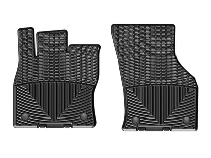 WeatherTech 2015+ Volkswagen Golf/GTI (5-Door Hatchback Only) Front Rubber Mats - Black - Graveyard Performance