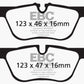 EBC 14+ BMW 228 Coupe 2.0 Turbo ATE calipers Redstuff Rear Brake Pads