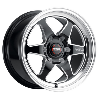 Weld S106 20x9.5 Ventura 6 6x139.7 ET06 BS5.50 Gloss BLK MIL DIA 106.1 - Graveyard Performance