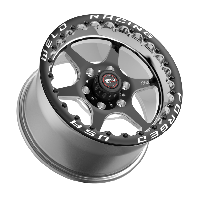Weld S79 HD Beadlock S79 17x10in / 6x135 BP / 7.2in BS Black Center - Polished Shell Wheel - Graveyard Performance